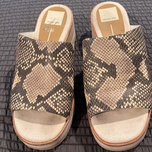 Dolce vita sandals with snake print